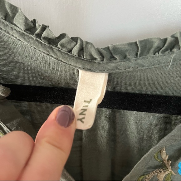 Anthropologie Embroidered 3/4 Sleeve Blouse - Picture 8 of 9